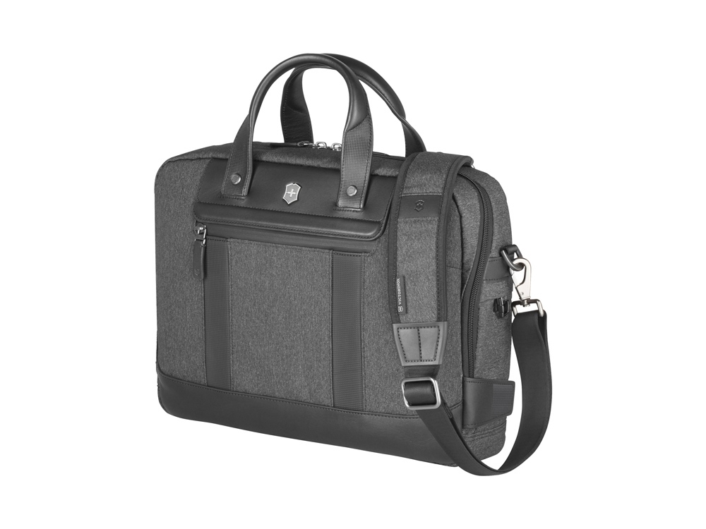Портфель VICTORINOX Architecture Urban2 15 Briefcase 15``, серый, полиэстер/кожа, 42x13x31 см, 16 л