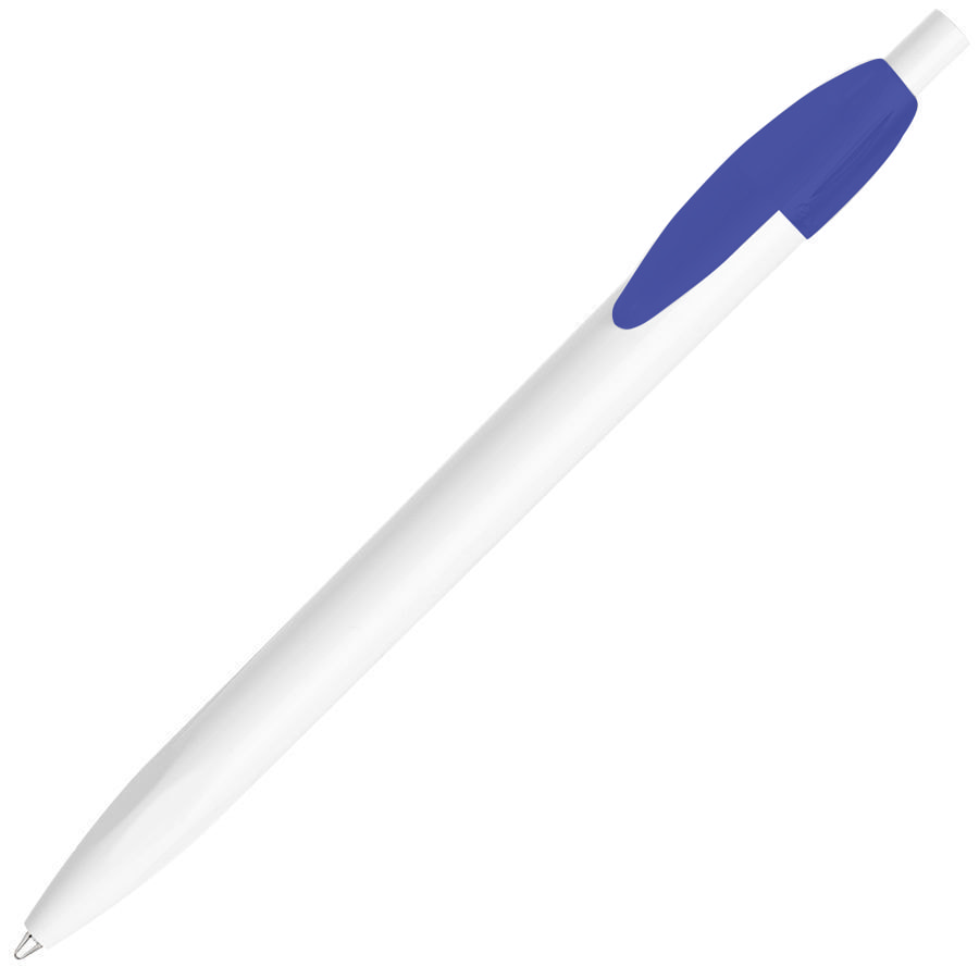 Ручка шариковая X-1 WHITE, белый/синий непрозрачный клип