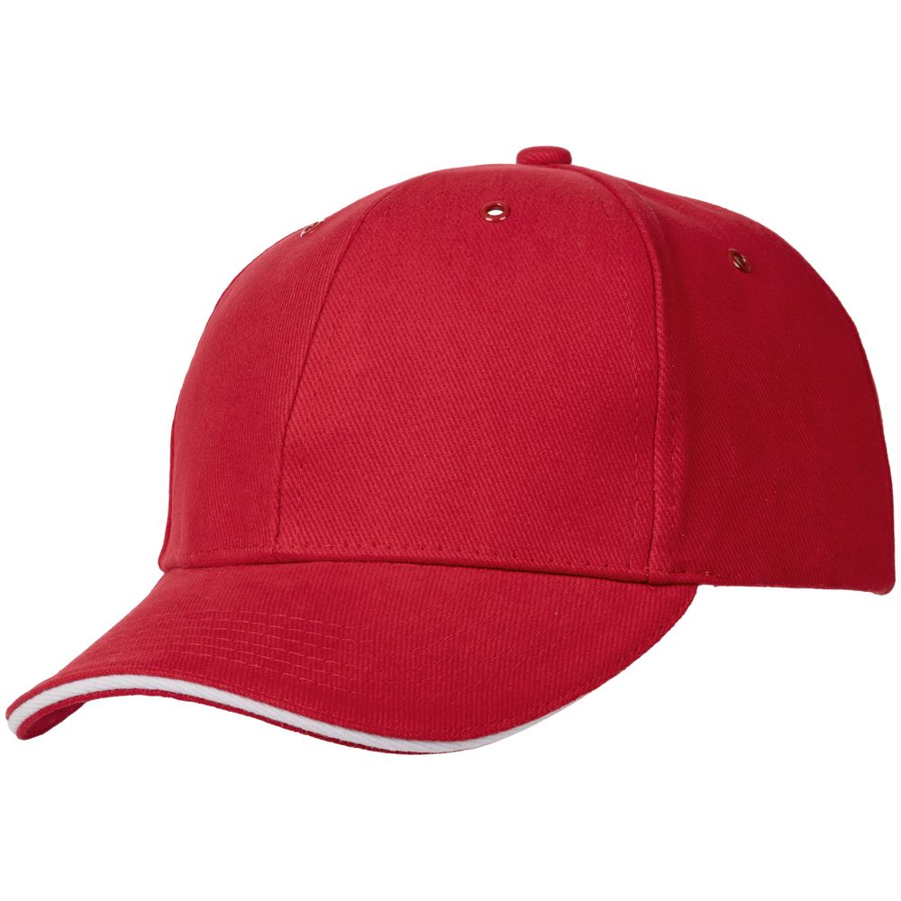 красная с белым кантом