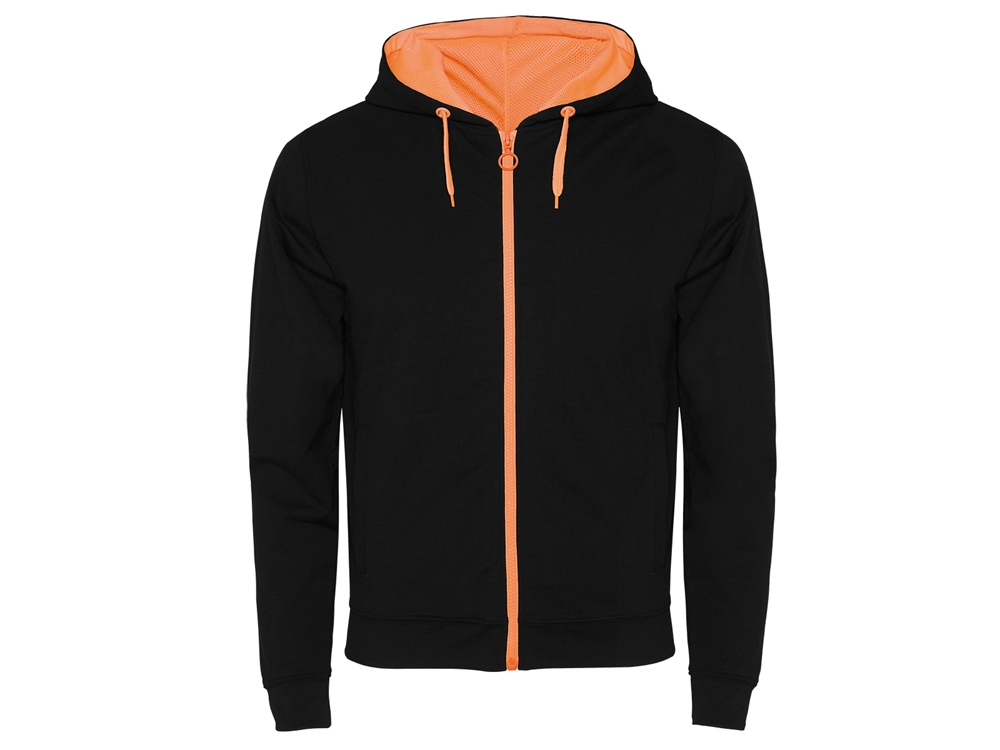 черный, неоновый оранжевый