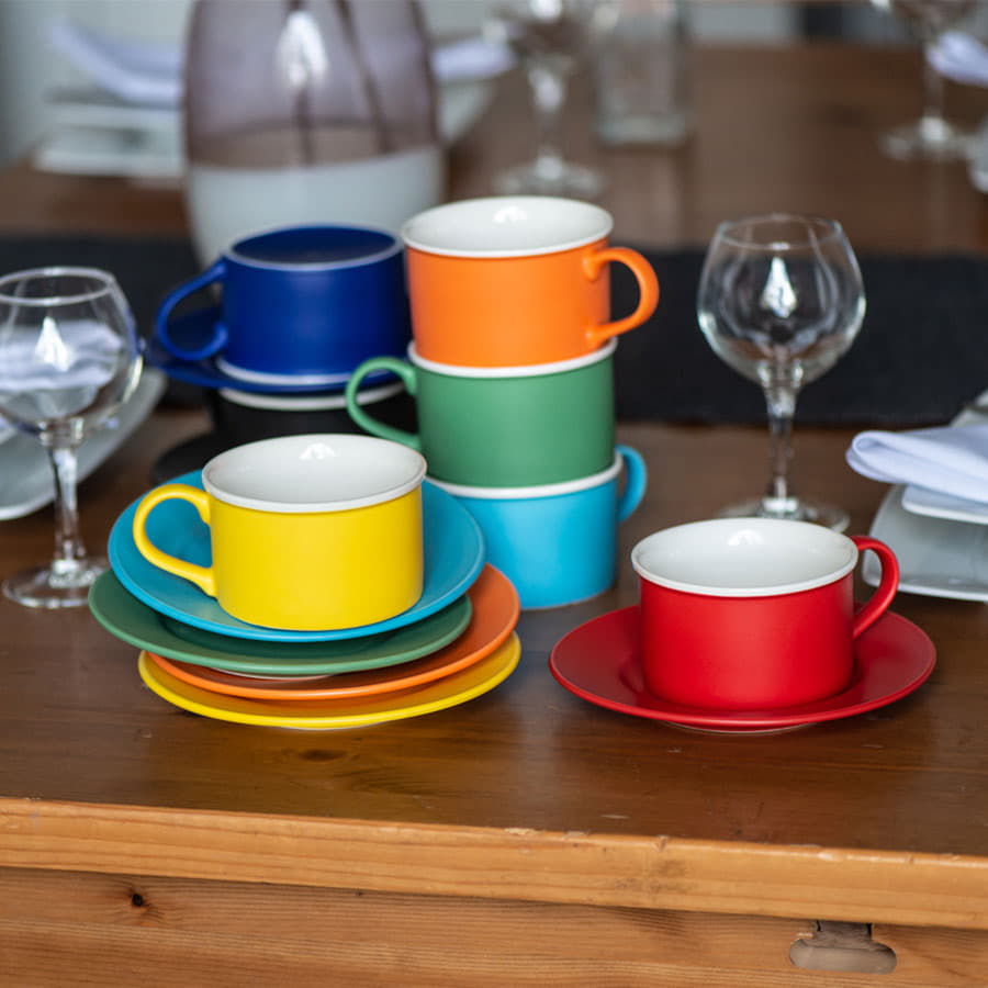 синий, белый