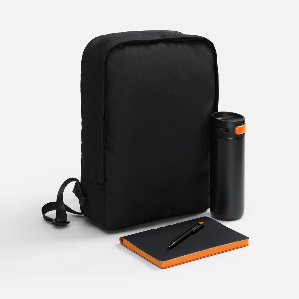 черный с оранжевым