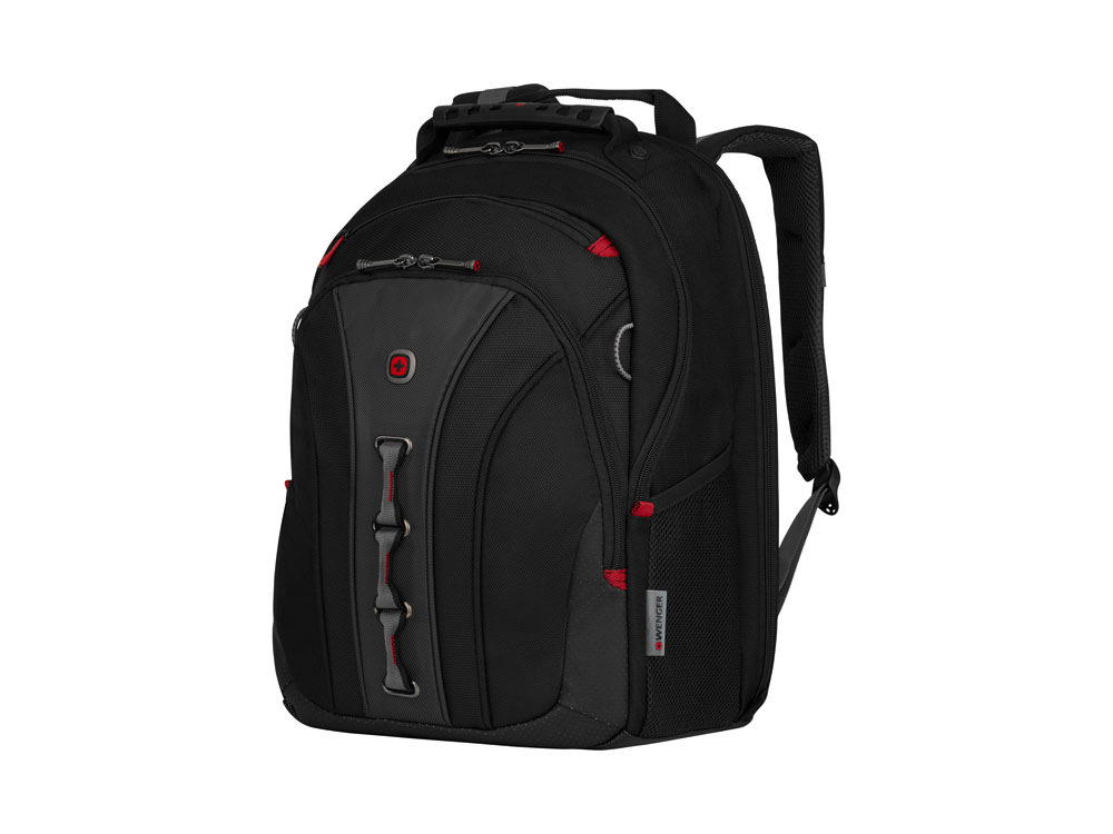 Рюкзак Legacy WENGER 16», черный/серый, полиэстер/ПВХ, 35 x 25 x 45 см