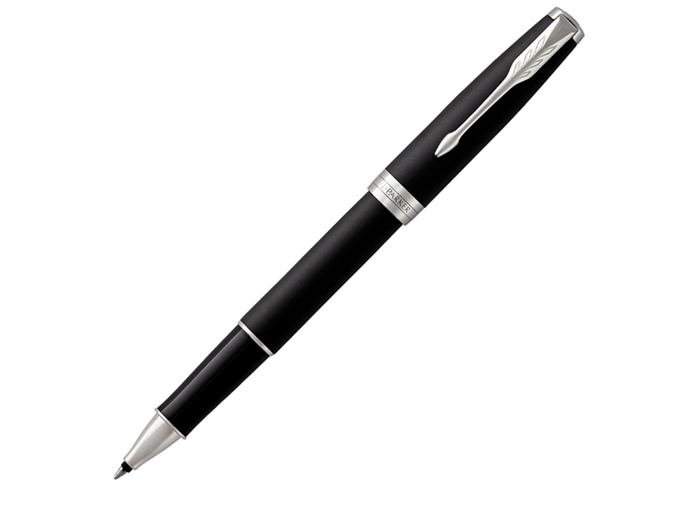 Ручка роллер Parker Sonnet  Matte Black CT, стержень: F, цвет чернил: black