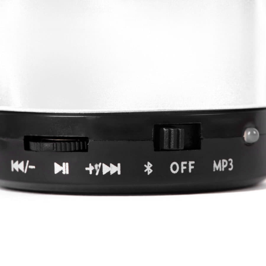 Портативная bluetooth-колонка"Martins",белый, 5,9х5 см,пластик,металл