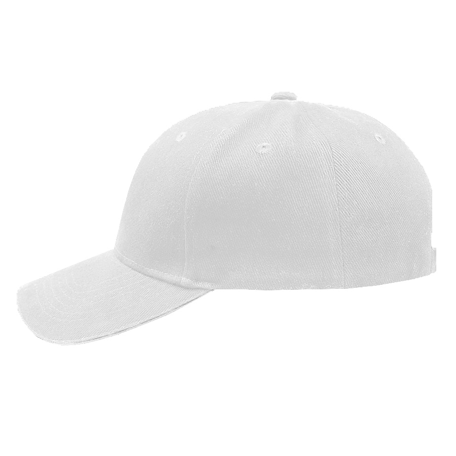 Бейсболка"Smart Sandwich", 6 клиньев, металлическая застежка; бел.-бел; 100% хлопок; 370 г/м2