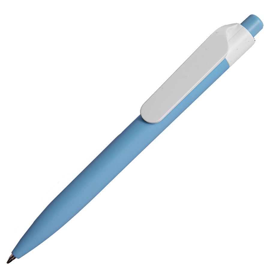 Ручка шариковая N16 soft touch, голубой, пластик