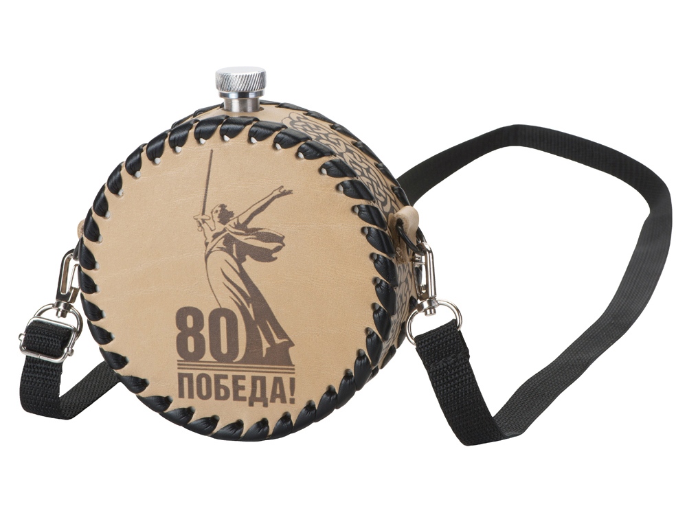 Фляга 504 (белая кожа), 0