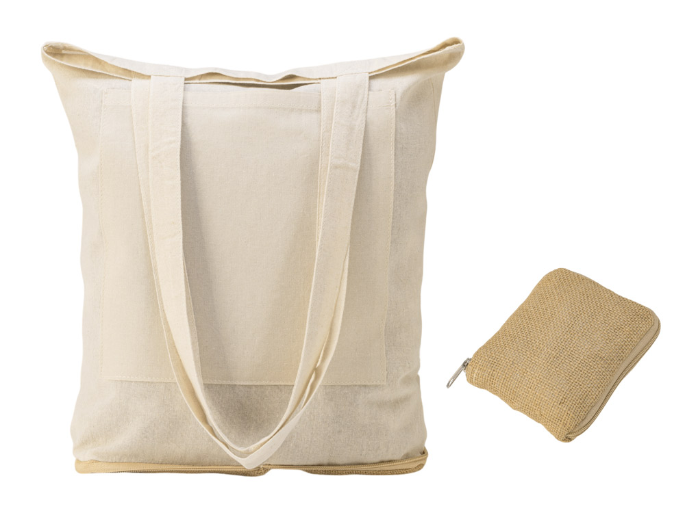 Складная сумка Jute из джута и хлопка