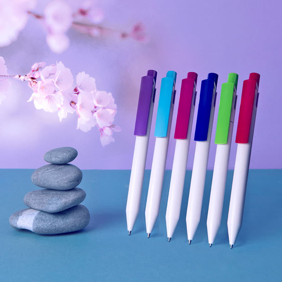 Ручка шариковая Zen, белый/белый