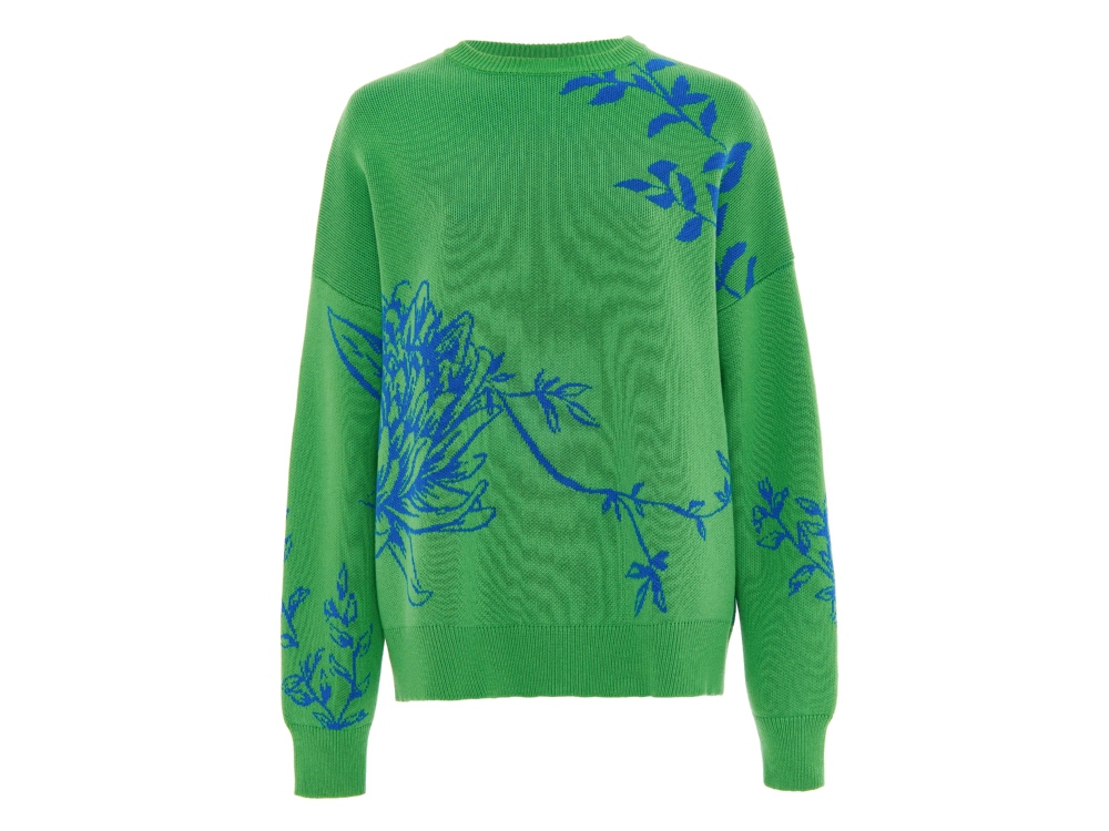 Джемпер Хризантема зеленый
