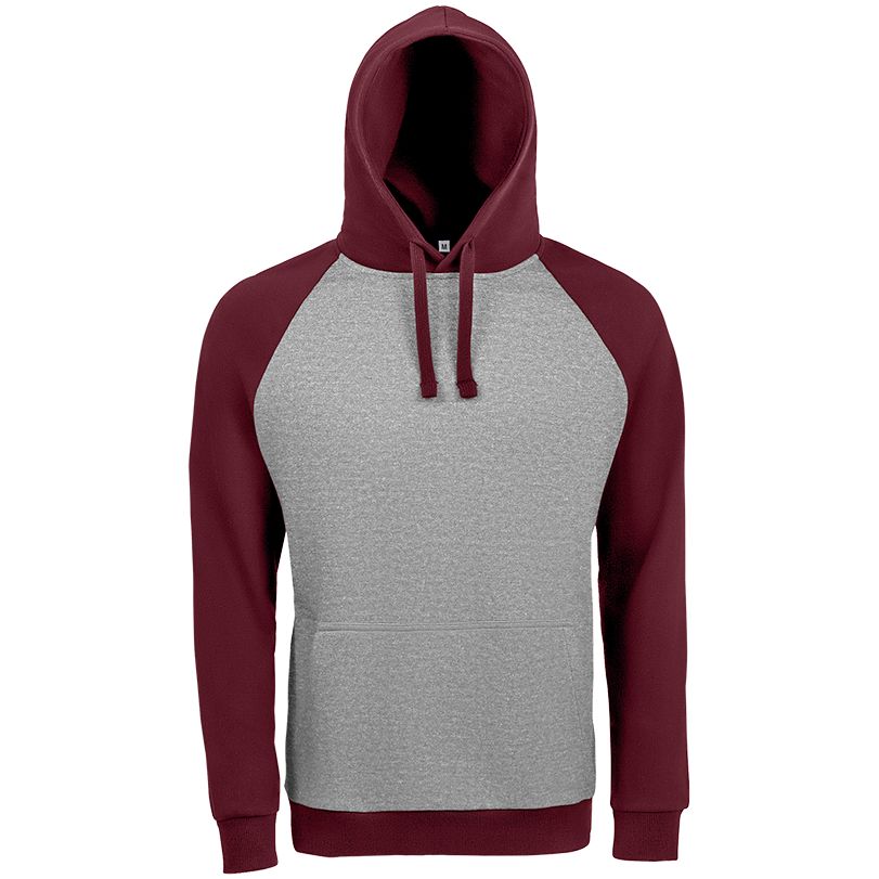 серый меланж с бордовым