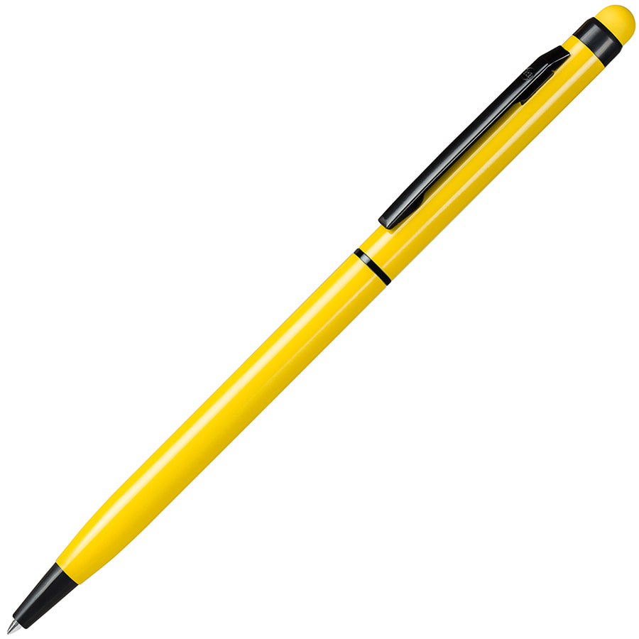 TOUCHWRITER  BLACK, ручка шариковая со стилусом для сенсорных экранов, желтый/черный