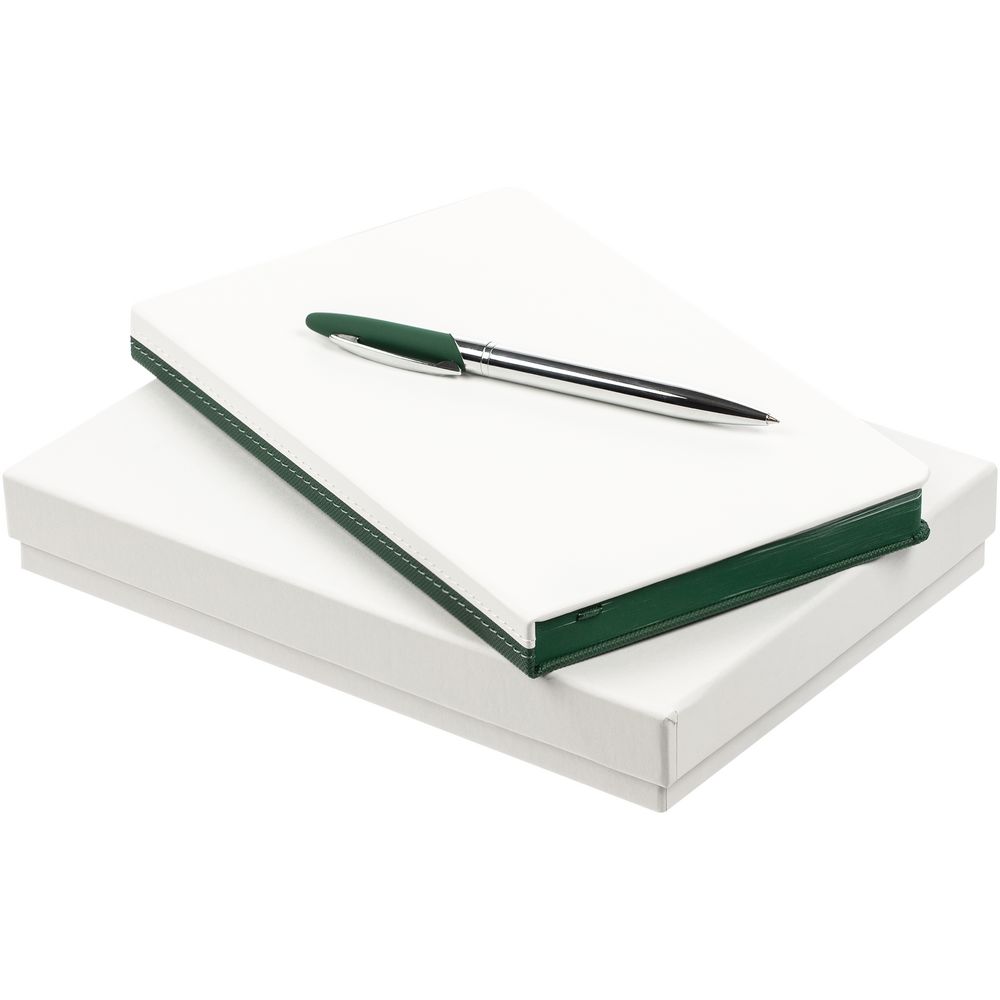 белый с зеленым