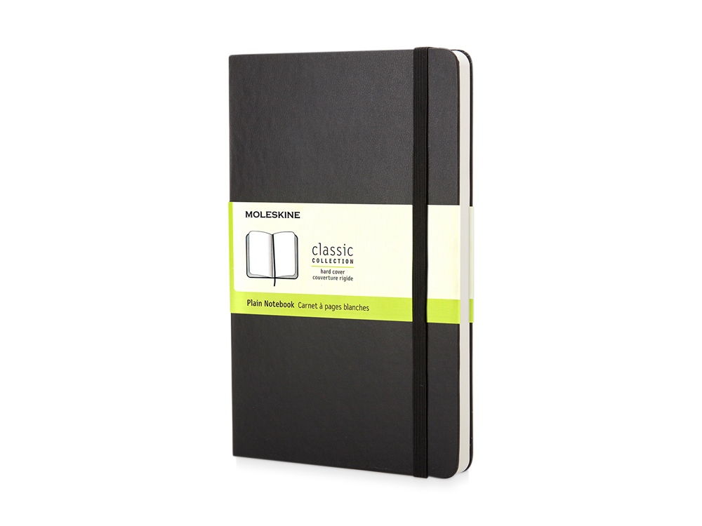 Записная книжка Moleskine Classic (нелинованный) в твердой обложке, Pocket (9×14см)