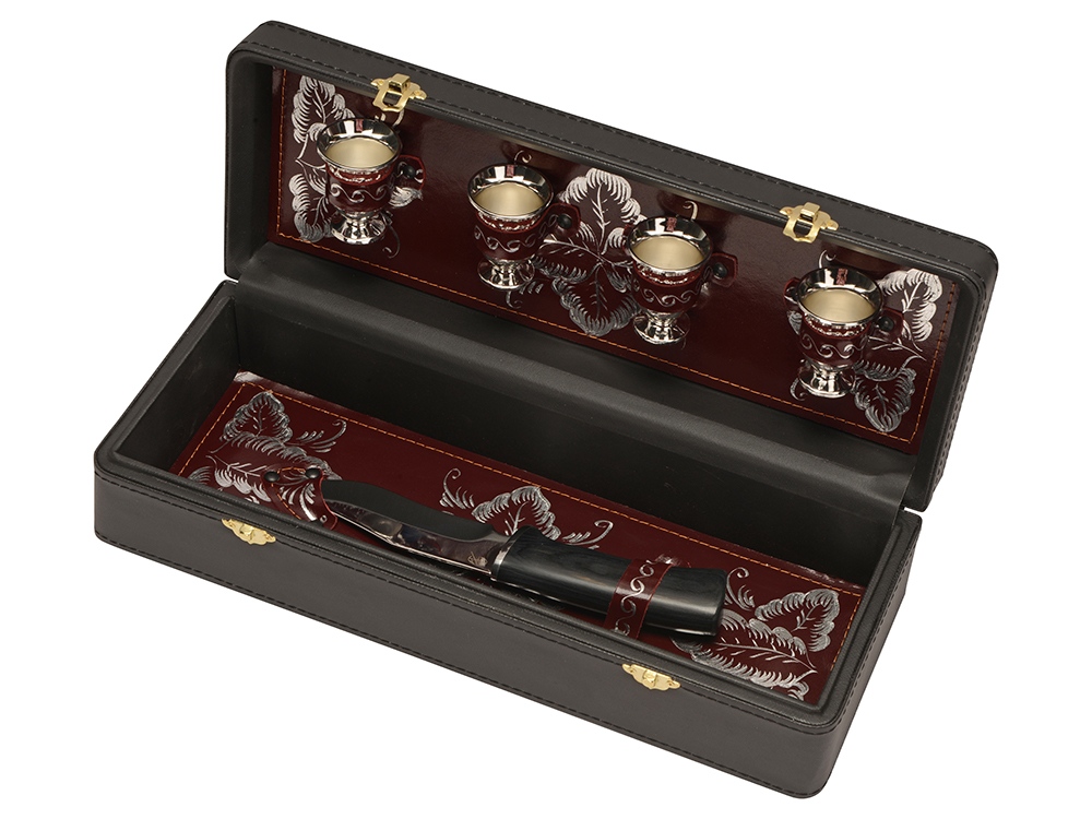 Набор Подарочный, черный/бордовый