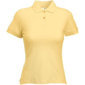 Поло"Lady-Fit Polo", песочный_XS, 97% х/б, 3% эластан, 220 г/м2