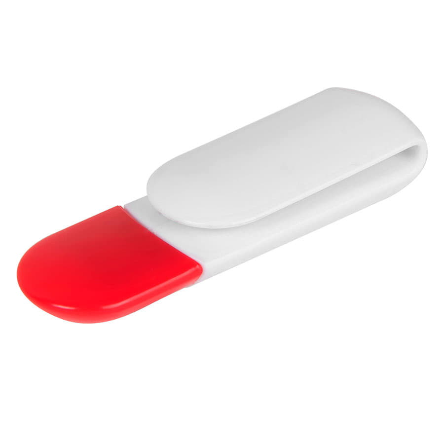 USB flash-карта»Alma» (8Гб), белый с красным, 6х2х1, 5см
