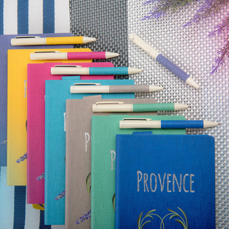 PROVENCE, ручка шариковая, хром/голубой, металл