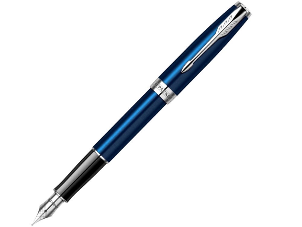Перьевая ручка Parker Sonnet Blue Subtle CT, перо: F, цвет чернил: black