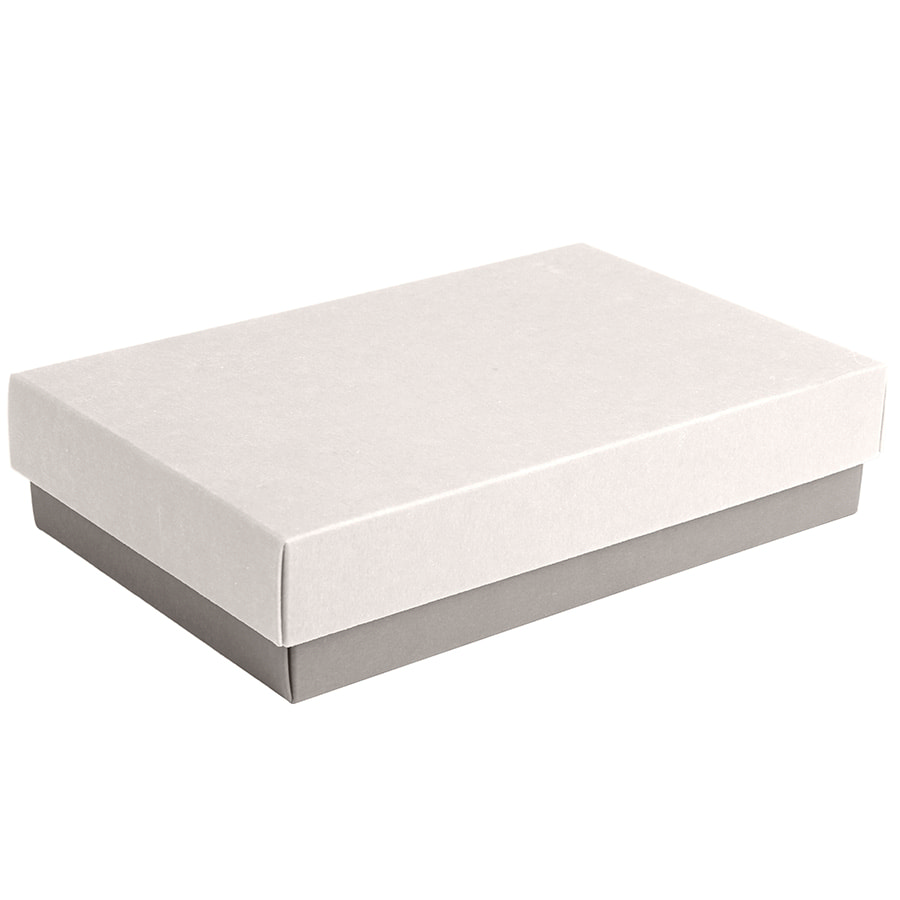 Коробка подарочная CRAFT BOX, 17, 5*11, 5*4 см, серый, белый