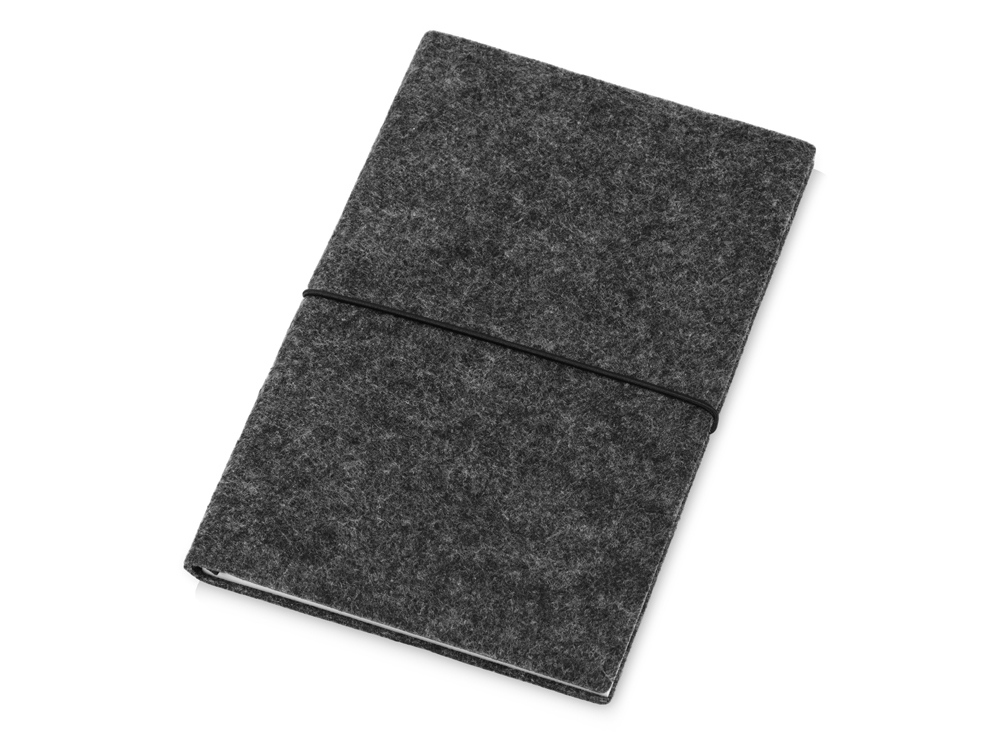 Блокнот из RPET-фетра А5 Felt, гибкая обложка, 80 листов 70 гр/м2 белой бумаги