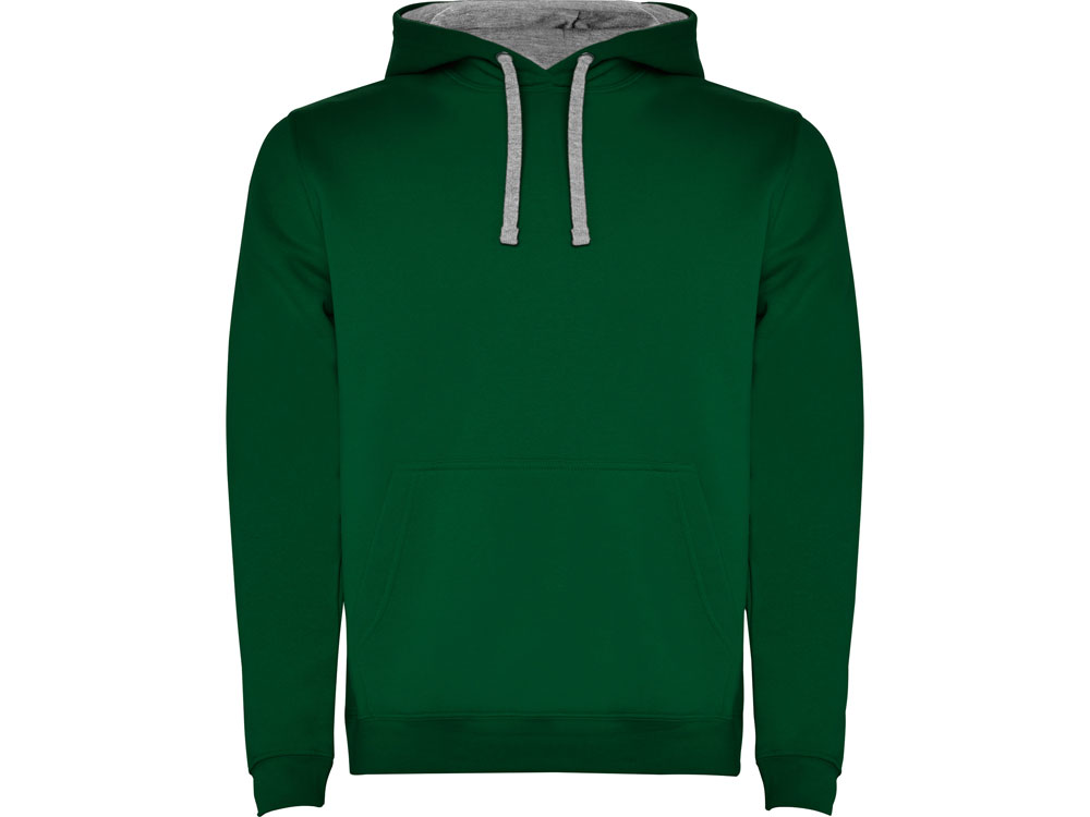 бутылочный зеленый/серый меланж