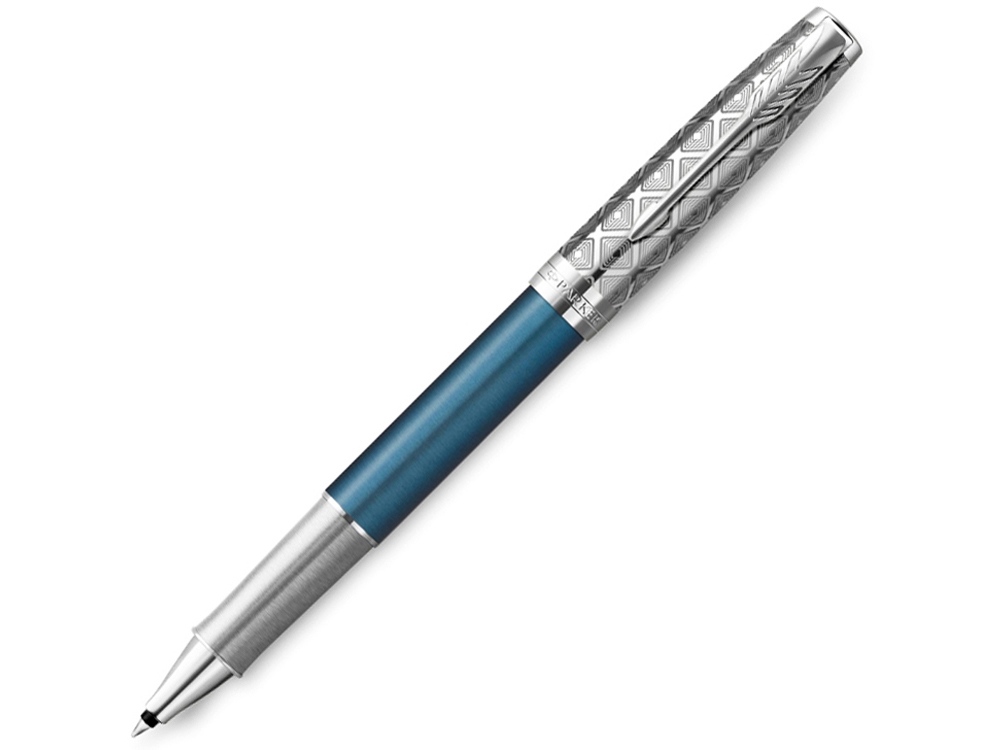 Ручка-роллер Parker Sonnet Premium Refresh BLUE CT, стержень: F, цвет чернил: black