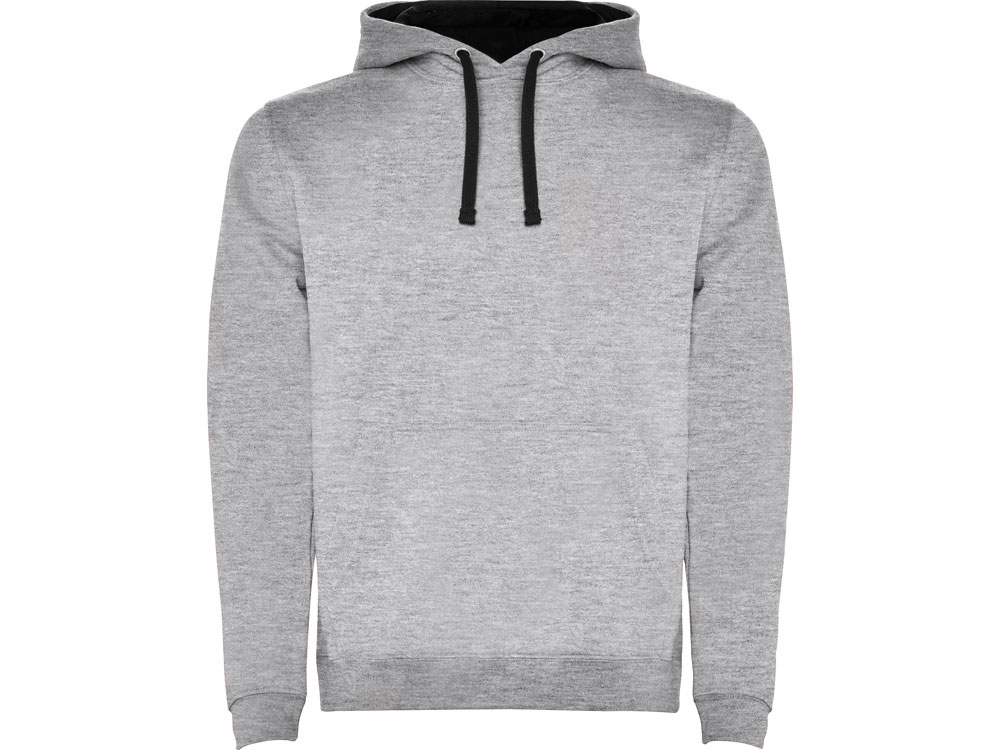 серый меланж/черный