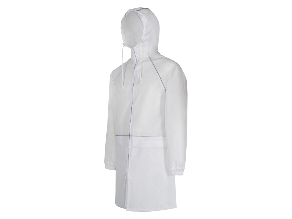 Дождевик Sunshine со светоотражающими кантами, белый, размер  M/L