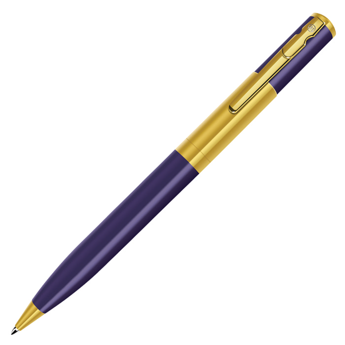 CONSUL, ручка шариковая, синий/золотистый