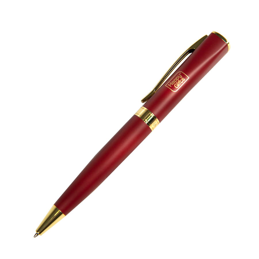 WIZARD GOLD, ручка шариковая, бордовый/золотистый