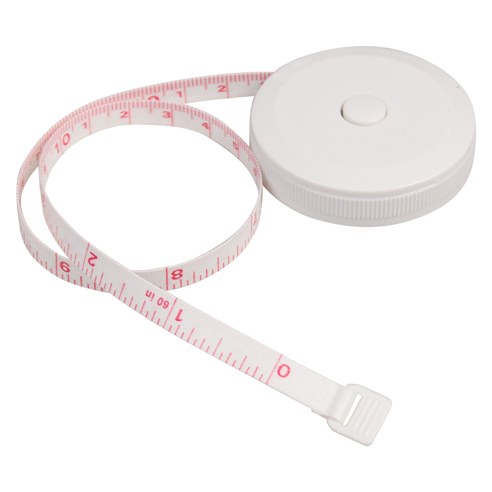 Рулетка Tools Taylor 1,5 метра, пластиковая, с мягкой лентой, белая