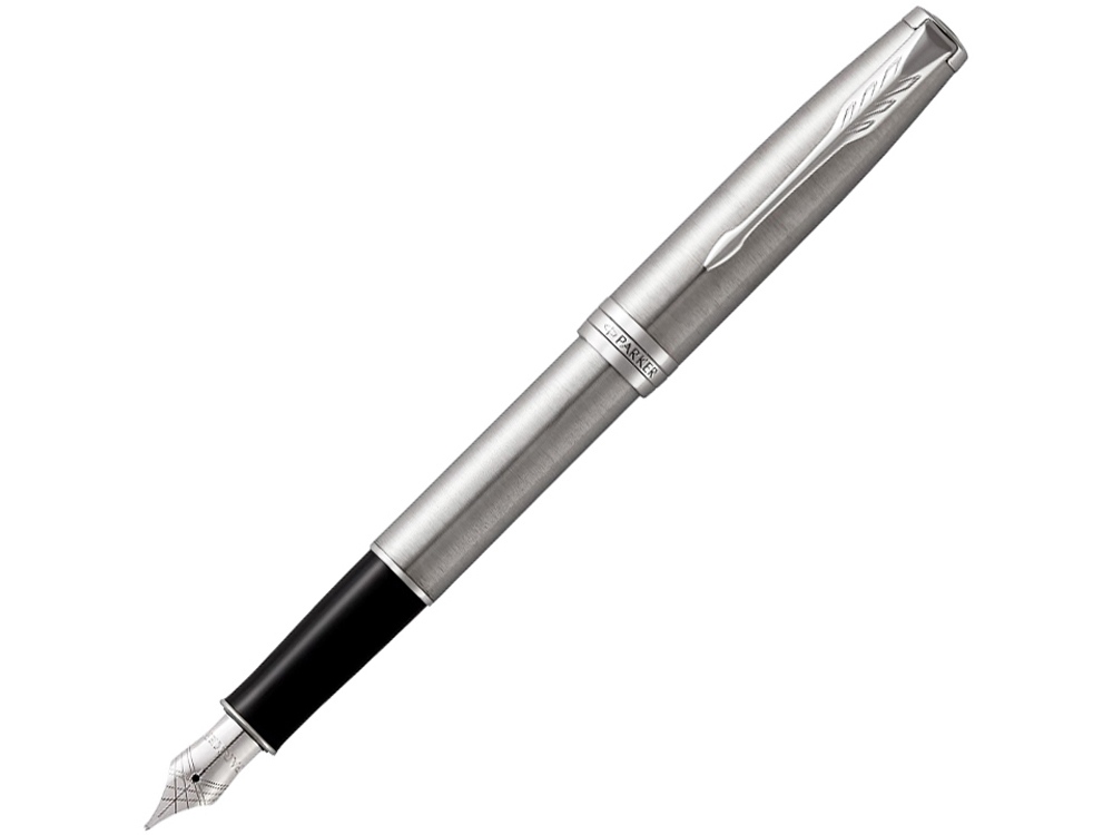 Перьевая ручка Parker Sonnet, Stainless Steel CT, перо: F, цвет чернил: black