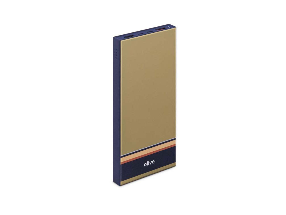 Внешний аккумулятор Rombica NEO ARIA Olive, 10000мАч, Soft-touch, PD, QCharge, Type-C