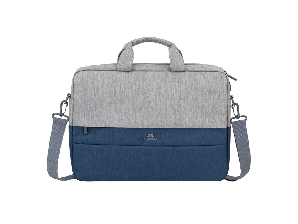 RIVACASE 7532 grey/dark blue сумка для ноутбука 15.6»