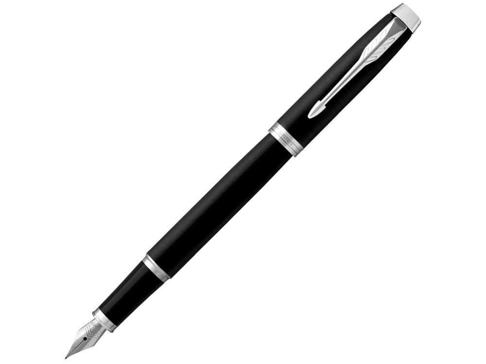 Перьевая ручка Parker IM Mat Black CT, перо: F, цвет чернил: blue
