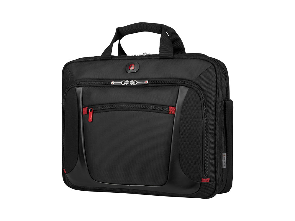 Портфель для ноутбука 15`` WENGER Sensor, черный, полиэстер/ПВХ, 40 x 15 x 33 см, 9 л