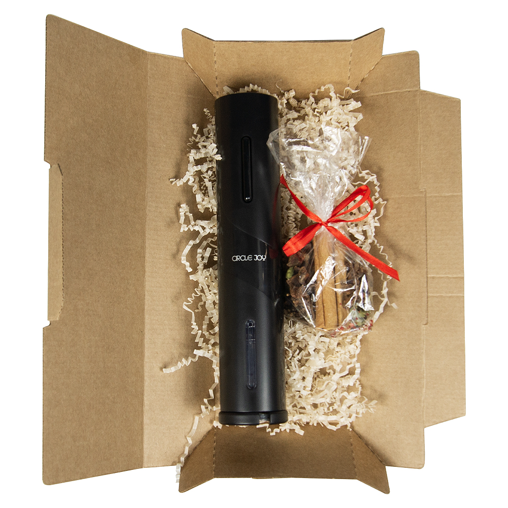 Набор подарочный Сомелье (штопор и набор для глинтвейна) в крафтовой коробке