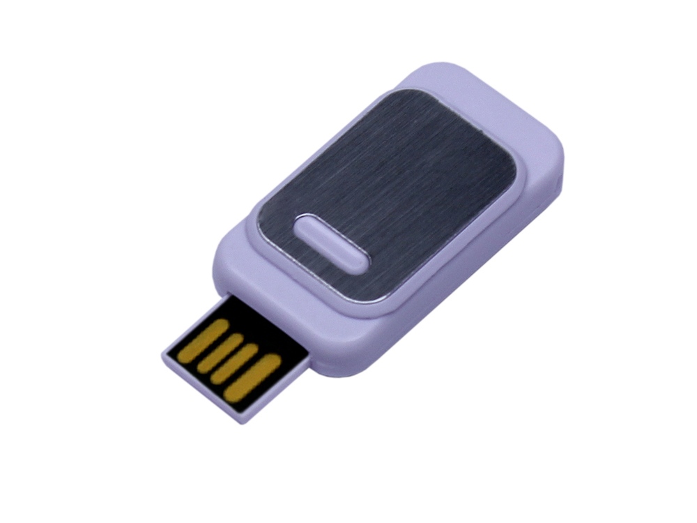 USB-флешка промо на 8 Гб прямоугольной формы, выдвижной механизм