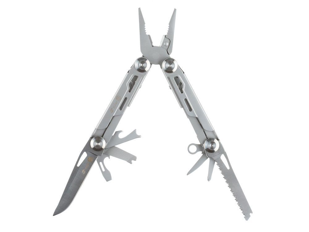 Мультитул Stinger, 105×45 мм, 12 функций, сталь, серебристый