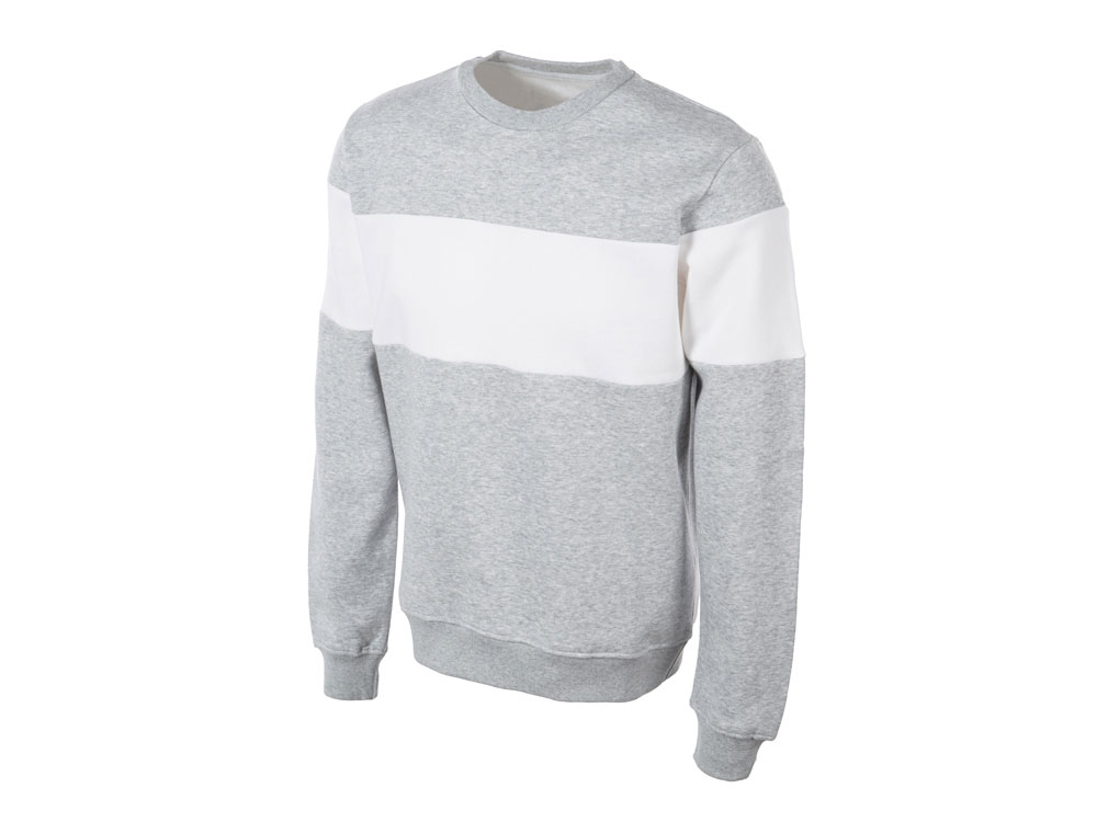 серый меланж/белый