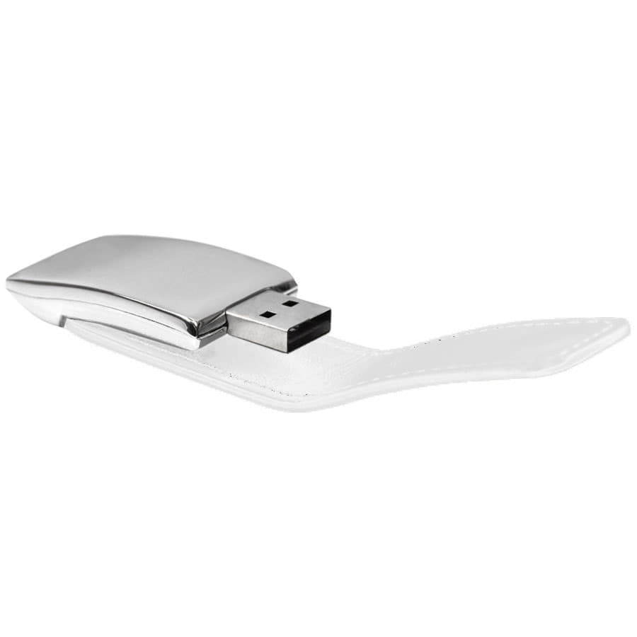 USB flash-карта»Lerix» (8Гб), белый, 6х2, 5х1, 3см, металл
