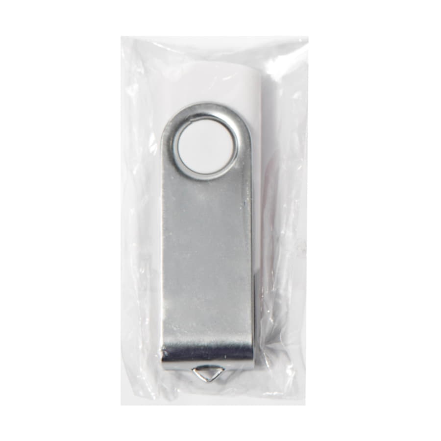 USB flash-карта»Dot» (16Гб), белый, 5, 8х2х1, 1см