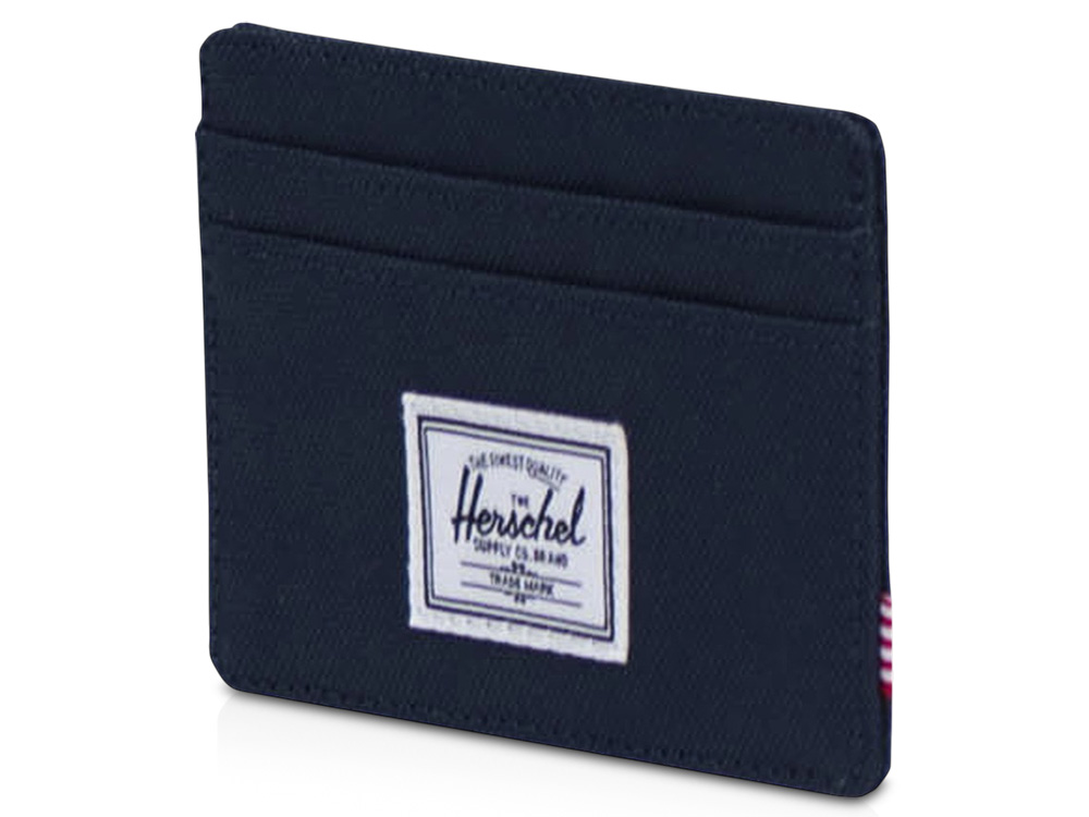 Herschel Charlie держатель для карт с RFID-защитой из переработанного материала — темно — синий navy