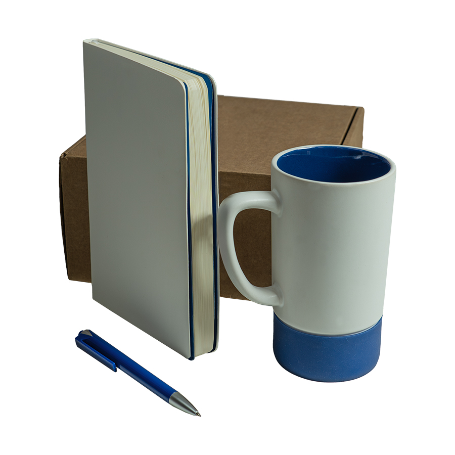 Набор подарочный ARTKITS: ежедневник, ручка, кружка с цветным дном, стружка, коробка