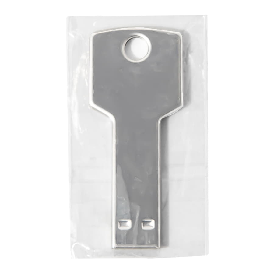 USB flash-карта KEY (16Гб), серебристая, 5, 7х2, 4х0, 3 см