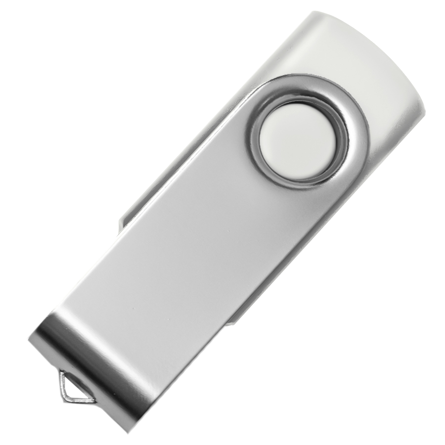 USB flash-карта DOT (32Гб), белый, 5, 8х2х1, 1 см, пластик