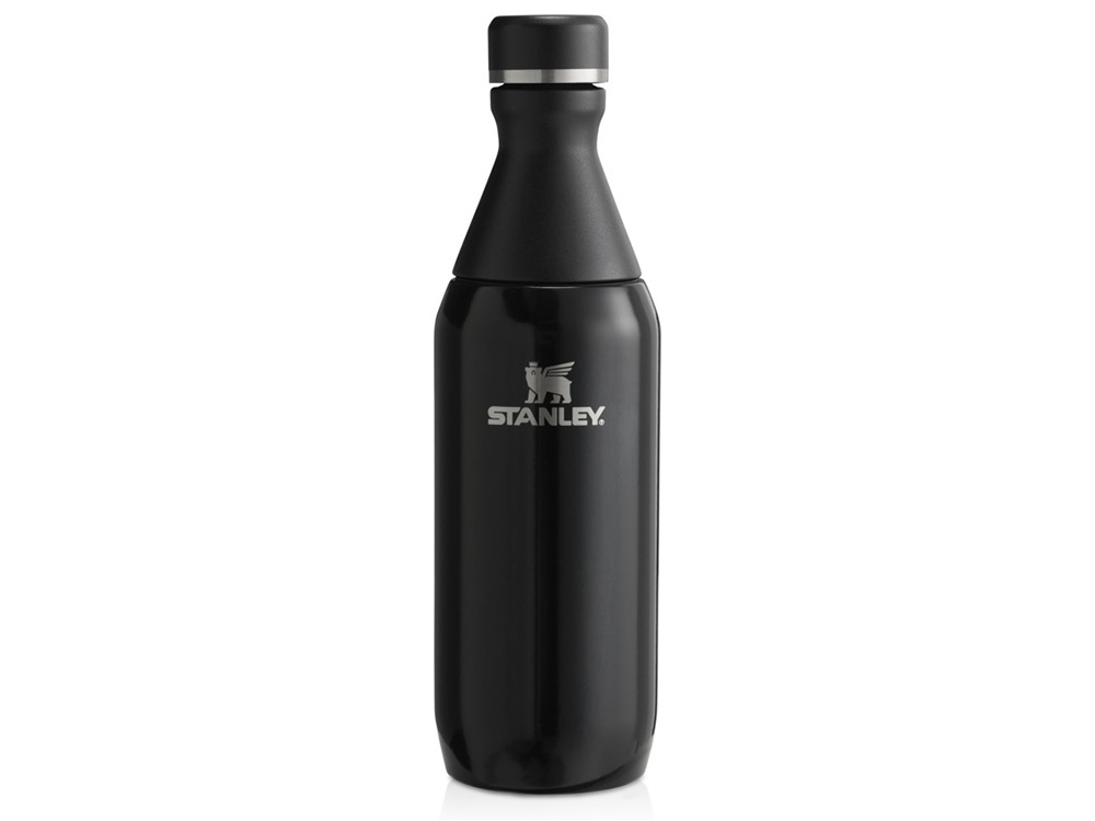 Бутылка для воды Stanley All Day Slim объемом 350 мл — черный глянцевый