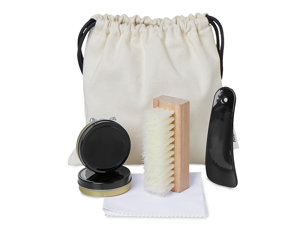 Набор для чистки обуви Hotelier, белый